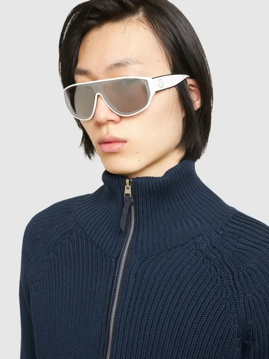 Moncler   Tronn Shield acetate mask sunglasses 