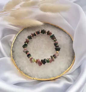 Multi-Coloured Tourmaline Bracelet