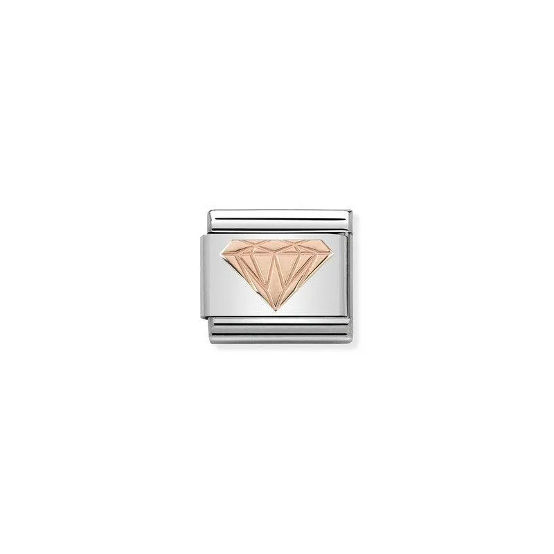 Nomination Composable Classic Link Rose Gold Diamond