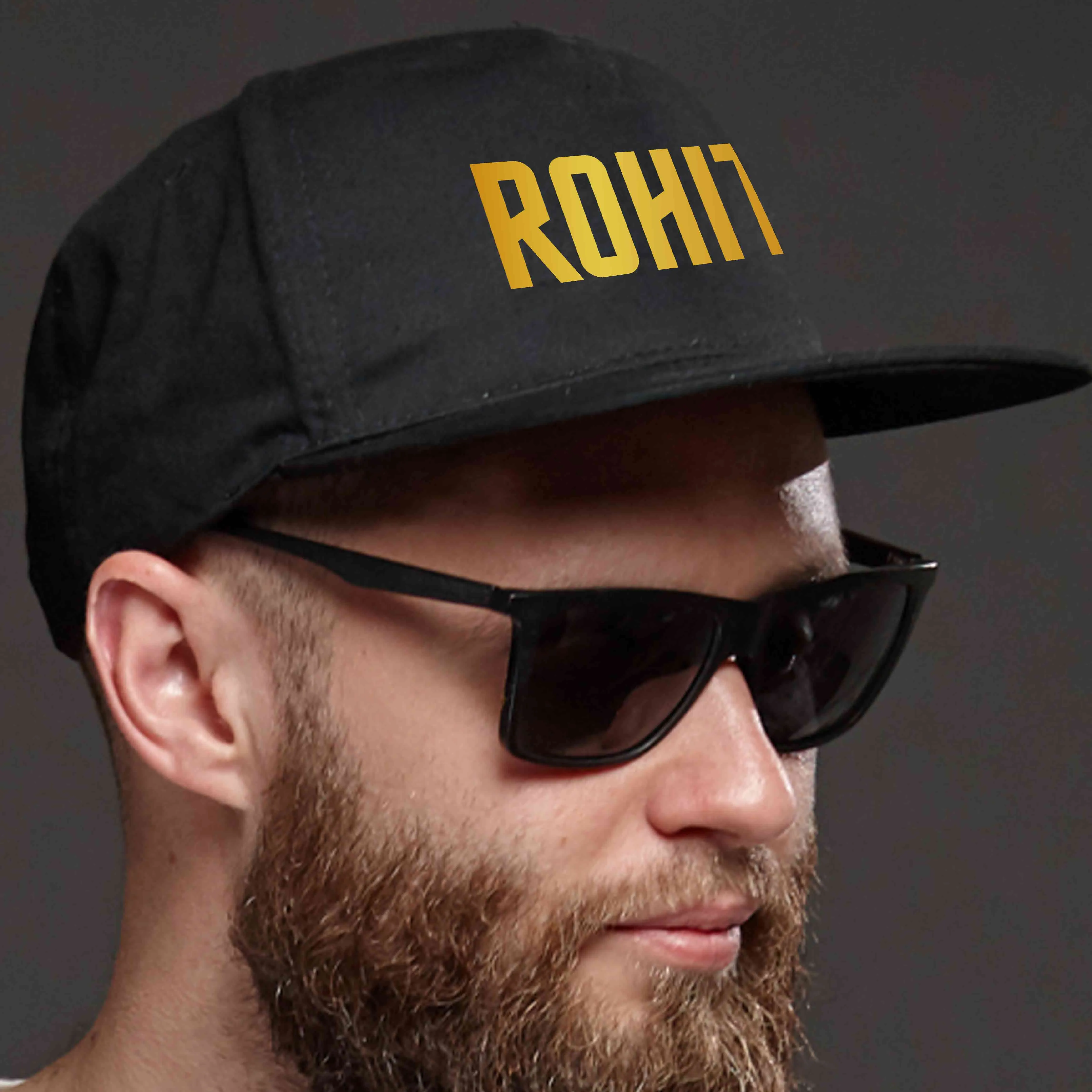 Nutcase Name on Cap - Customized Black Cap