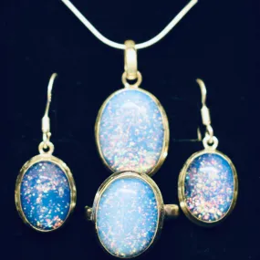 Opalite Set (925) Sterling Silver