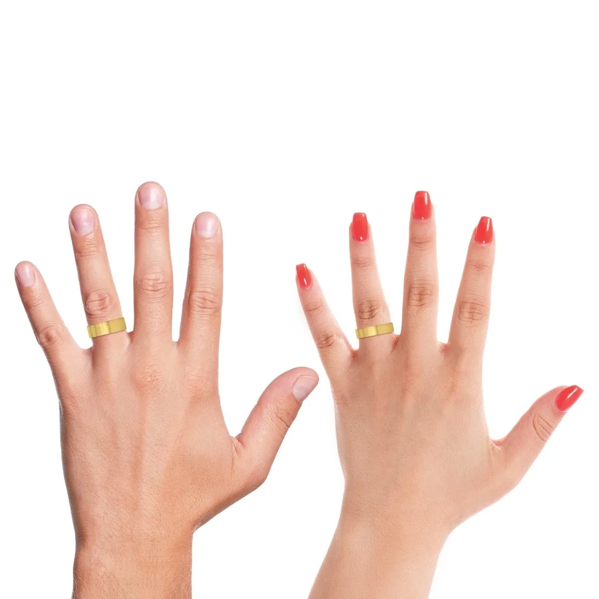 ORCHARD | Olive Wood, Gold Tungsten Ring, Brushed, Flat