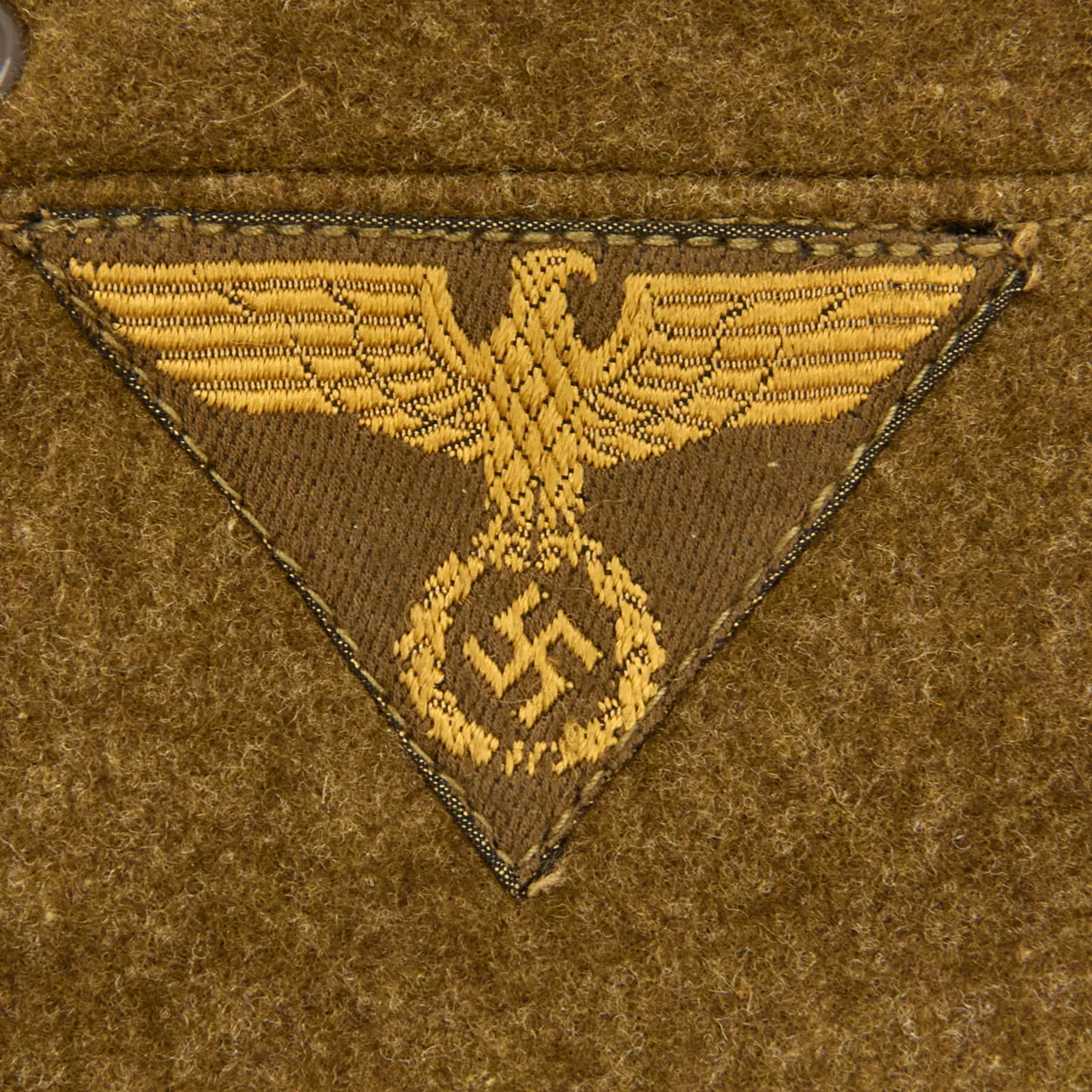 Original German WWII Sturmabteilung Overseas Garrison Cap - Feldmütze für SA with RZM Tag