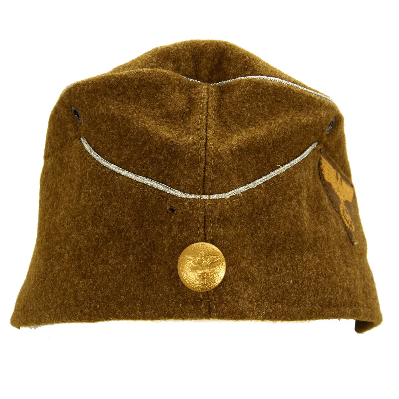 Original German WWII Sturmabteilung Overseas Garrison Cap - Feldmütze für SA with RZM Tag