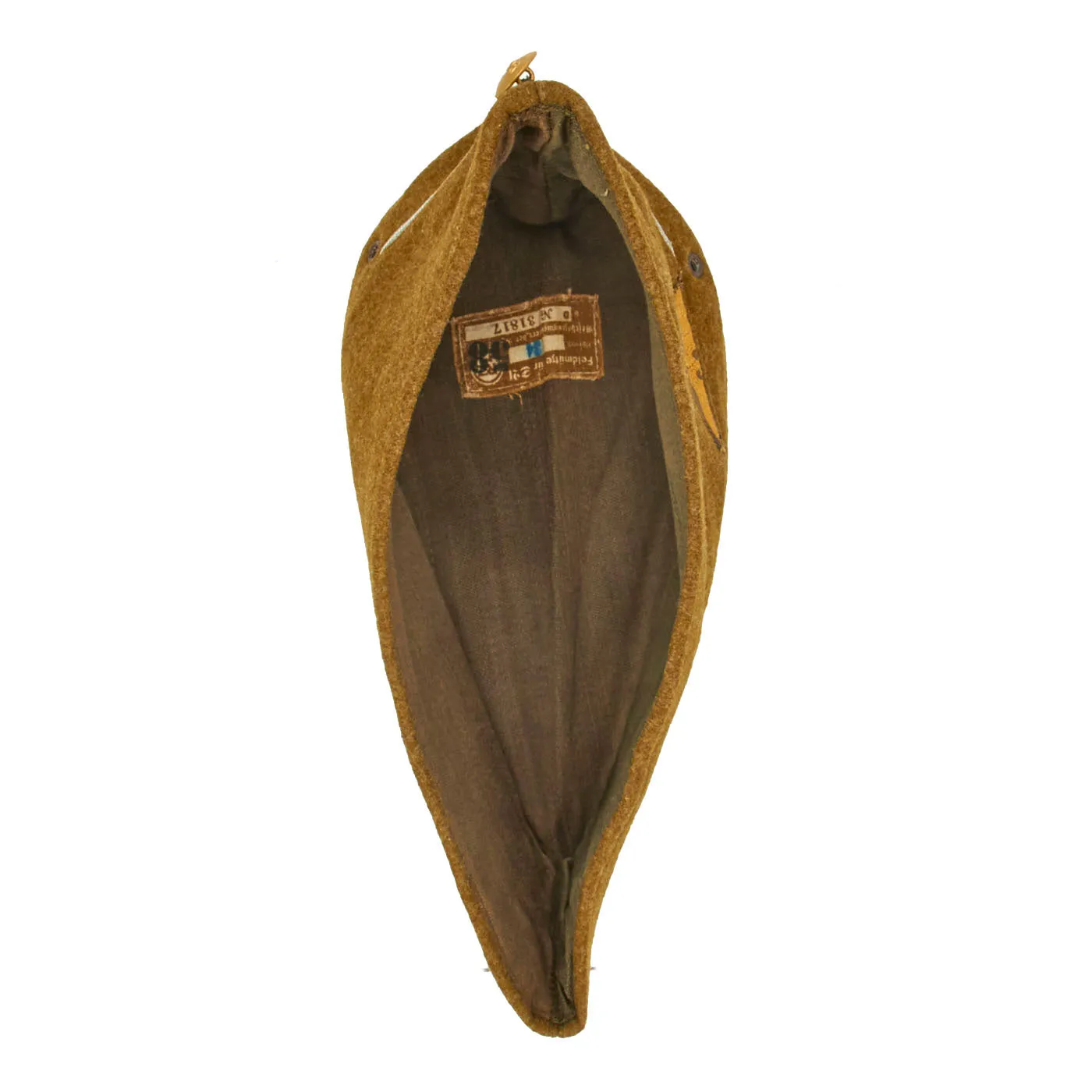 Original German WWII Sturmabteilung Overseas Garrison Cap - Feldmütze für SA with RZM Tag