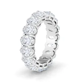 Oval Diamond Eternity Band