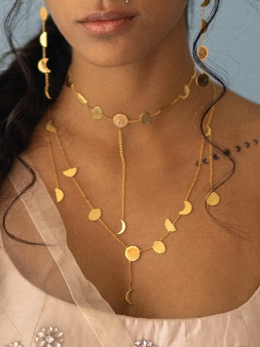 Phases Choker In Brass