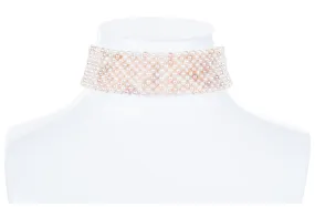 Pink & White Freshwater Pearl Choker 4mm