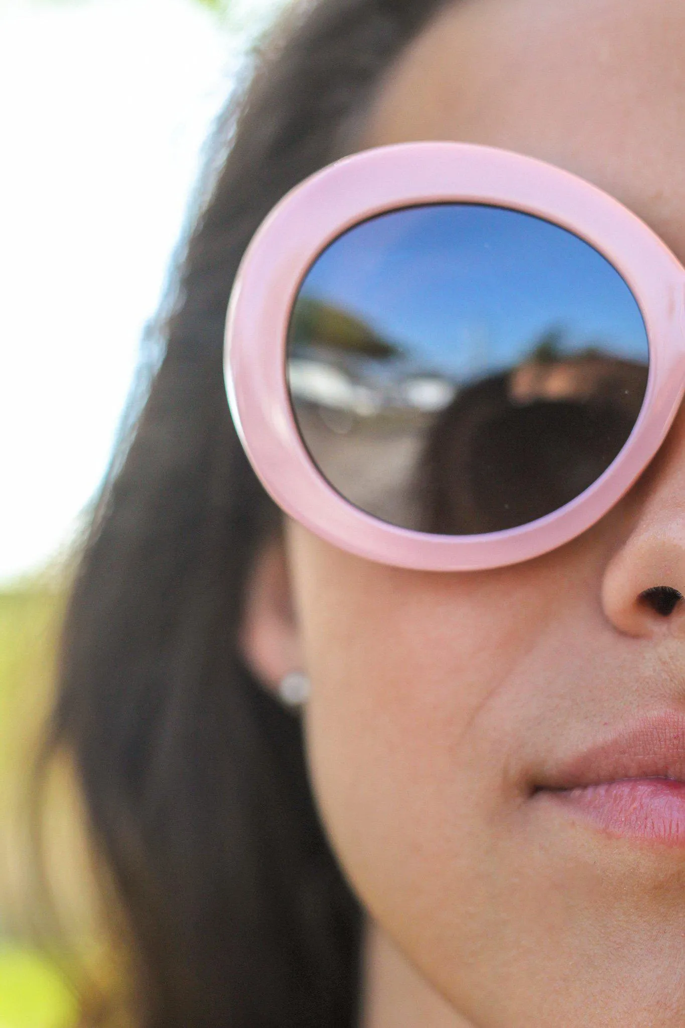 Pink Round Sunglasses