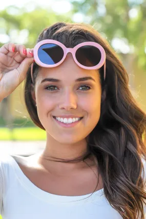 Pink Round Sunglasses