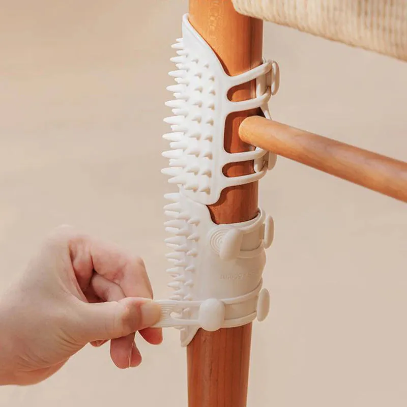 Professional Title: "Wall-Mounted Cat Scratcher Comb for Grooming, Hair Removal, and Massage with Self-Cleaning Feature"