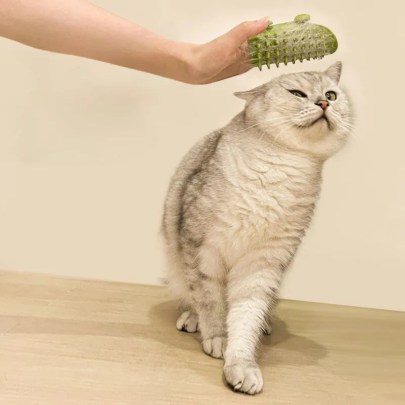 Professional Title: "Wall-Mounted Cat Scratcher Comb for Grooming, Hair Removal, and Massage with Self-Cleaning Feature"