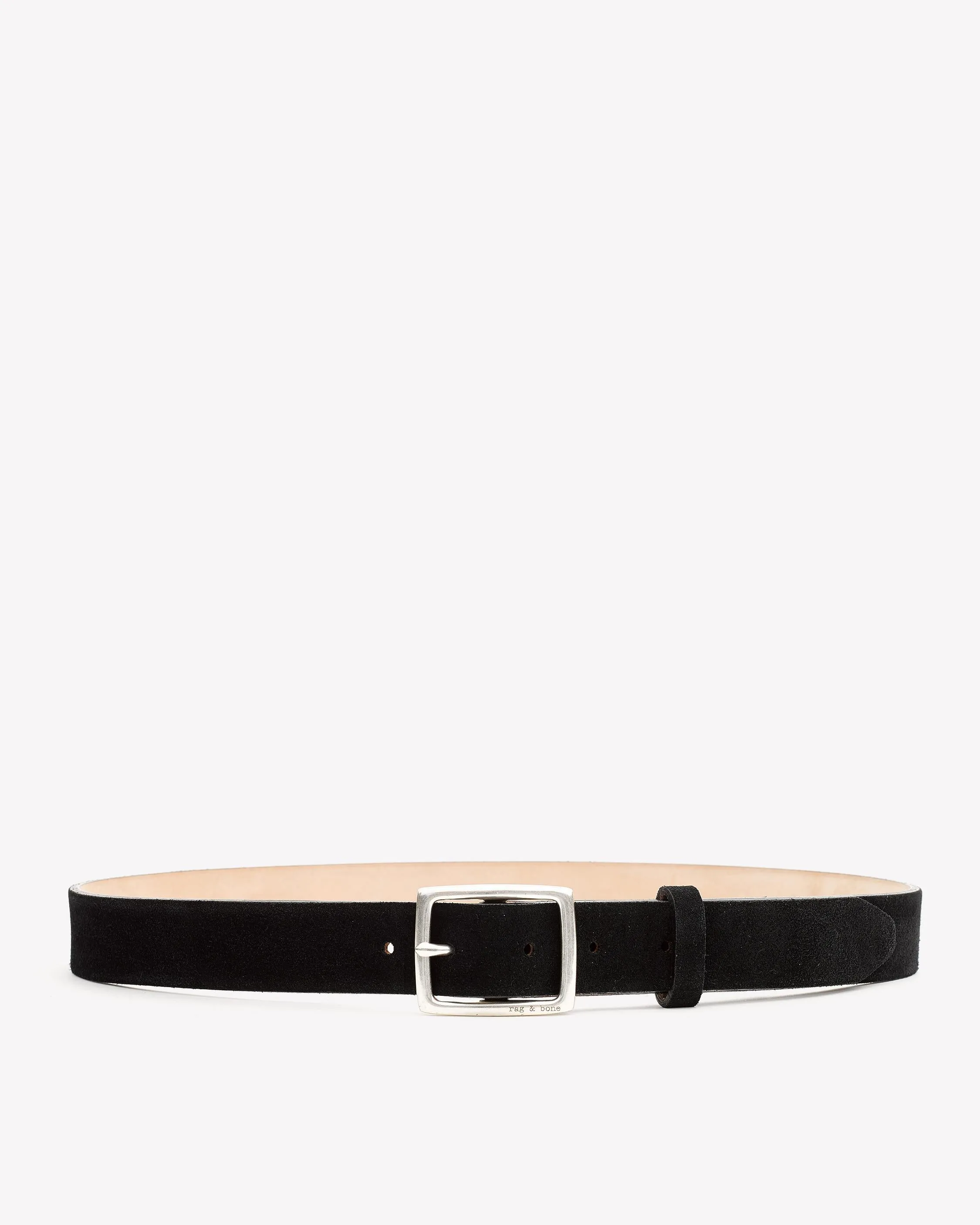 Rag & Bone - Boyfriend Belt in Black Suede