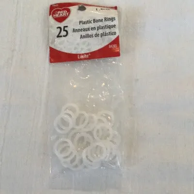 Red Heart - Plastic Bones Rings Stitch Markers