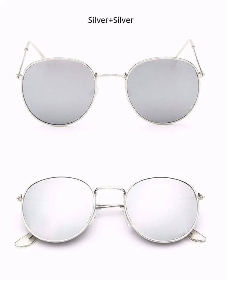 Retro Round Pilot Women Sunglasses