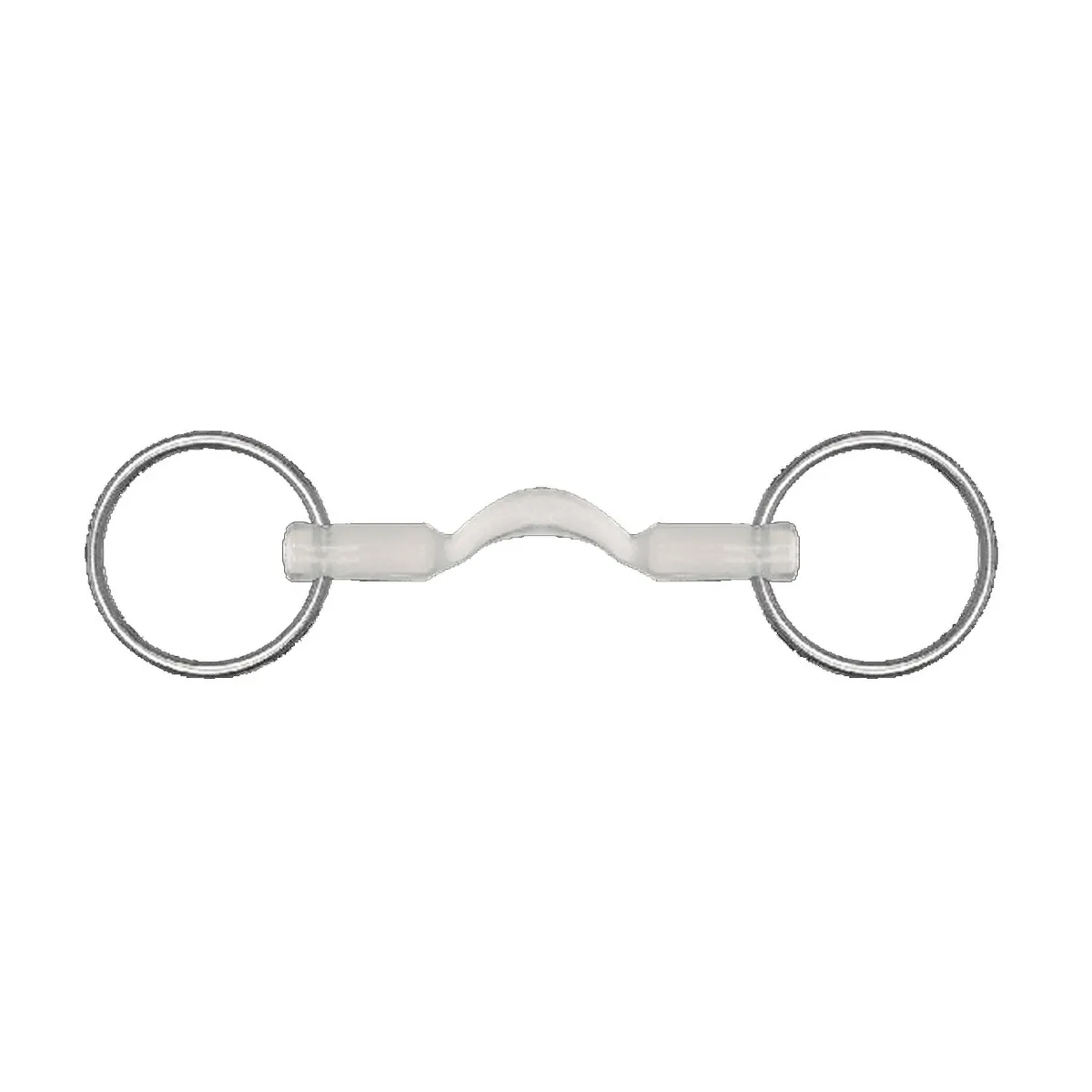RING SNAFFLE BIT WITH PORT MOUTHPIECE