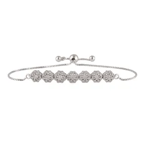 Silver 1/2 Carat Diamond Bracelet