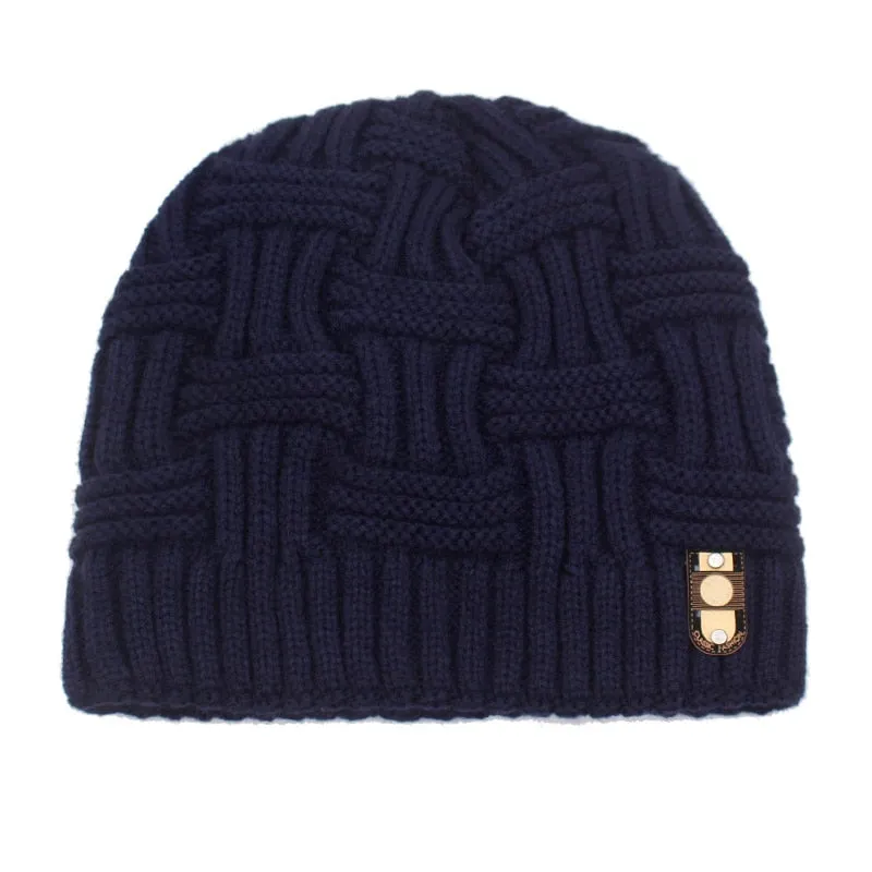 Skullies Beaines Knitted Hat Men Winter Hats For Women Men Fashion Bonnet Mask Warm Thick Fur Cap Male Beanie Hat