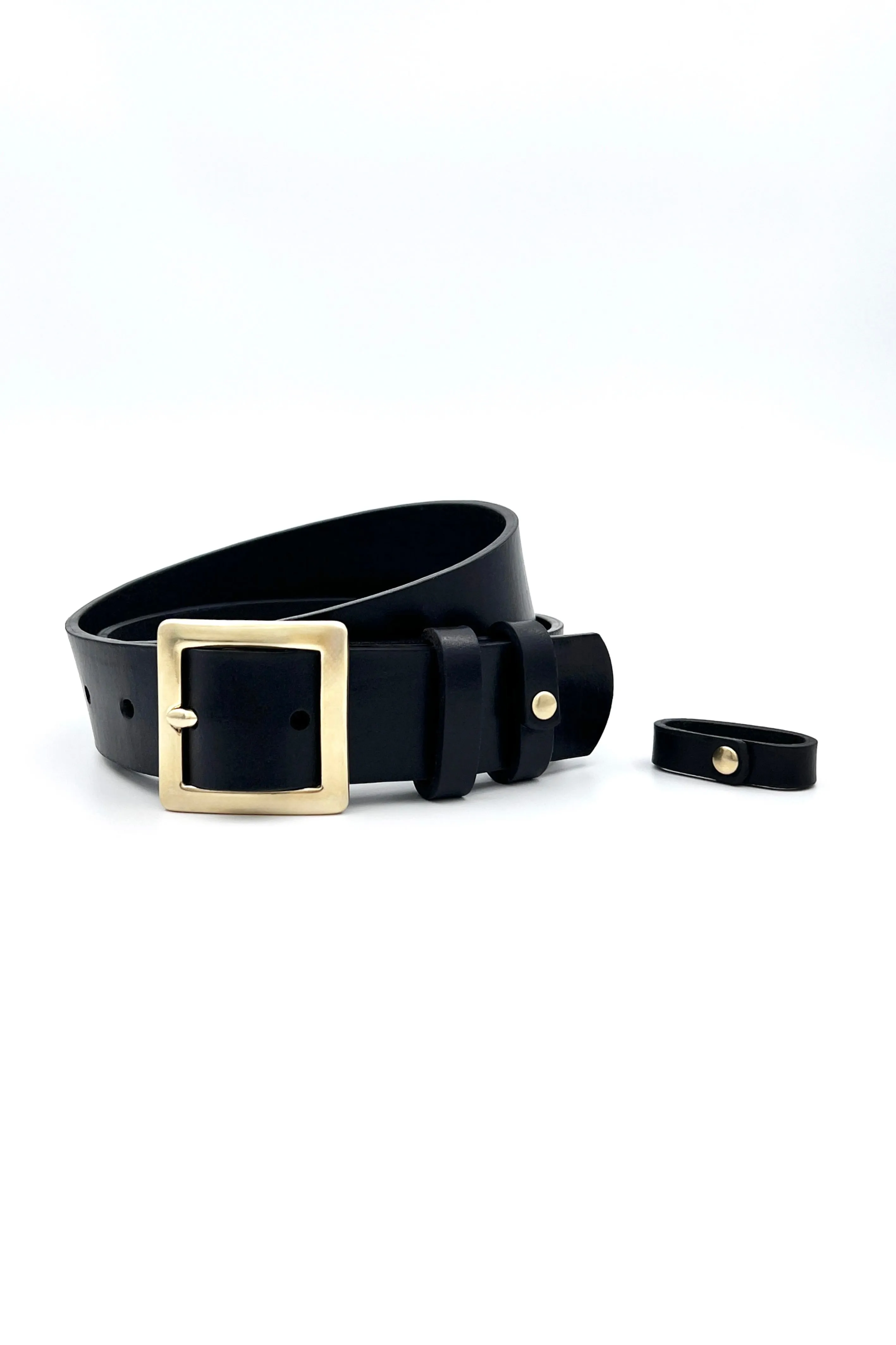 SLIM-WIDE CLASSIC SQUARE BUCKLE BELT