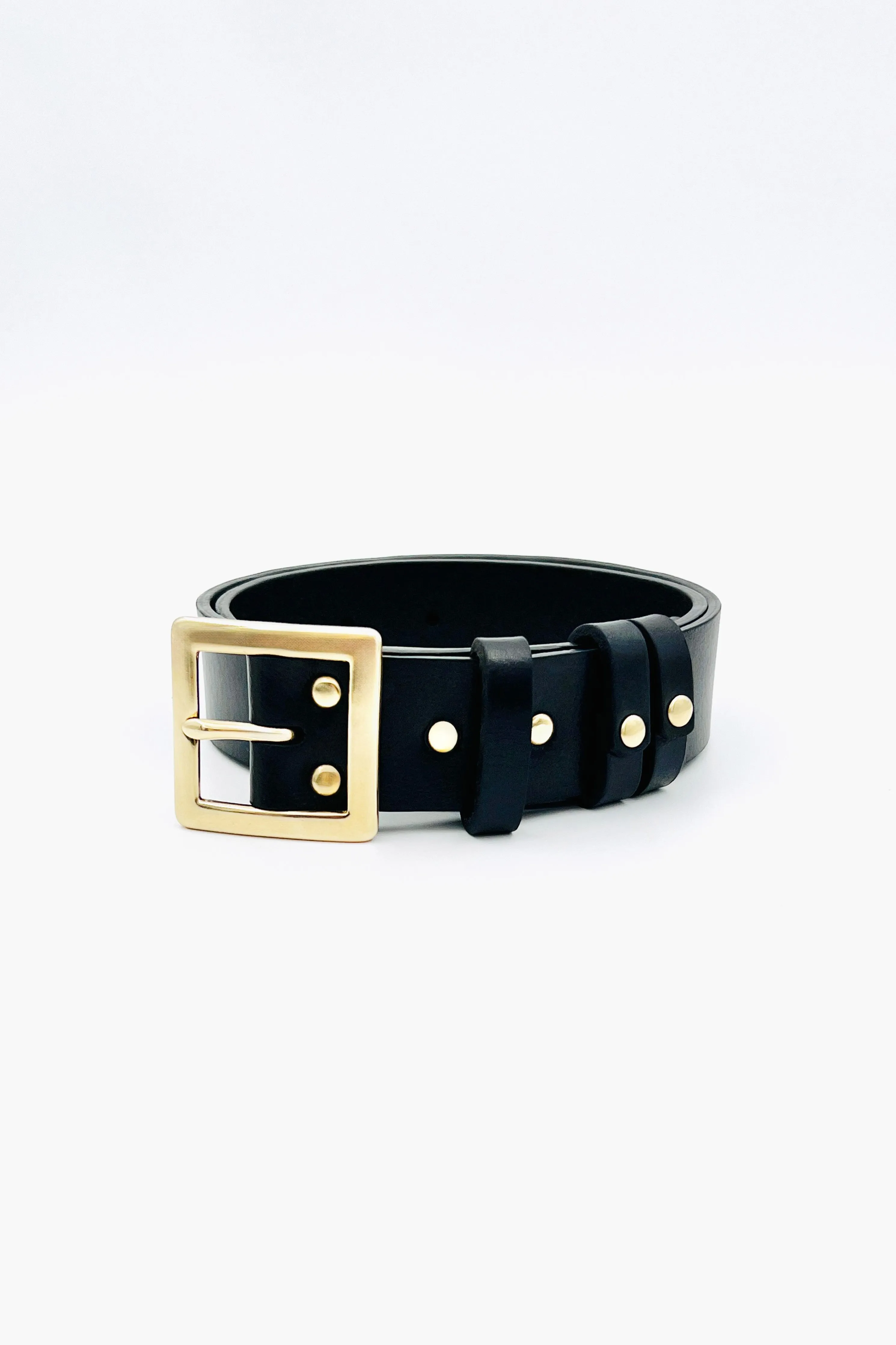 SLIM-WIDE CLASSIC SQUARE BUCKLE BELT