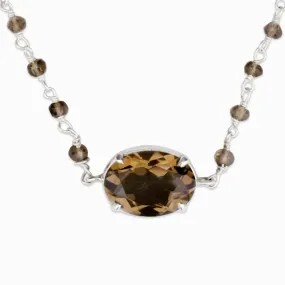 Smokey Quartz Beaded Bracelet