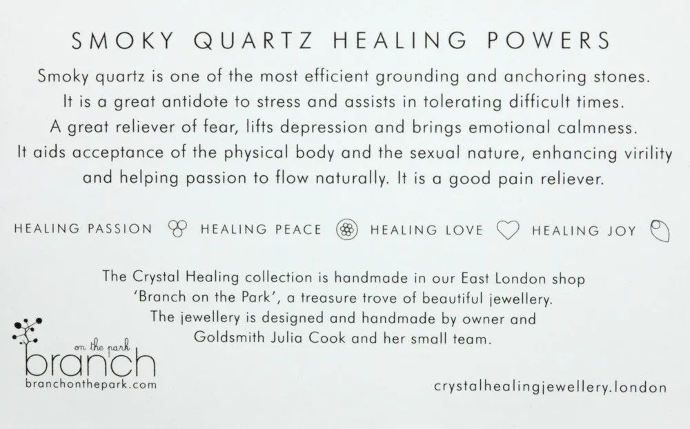 Smoky Quartz Crystal Healing Bracelet