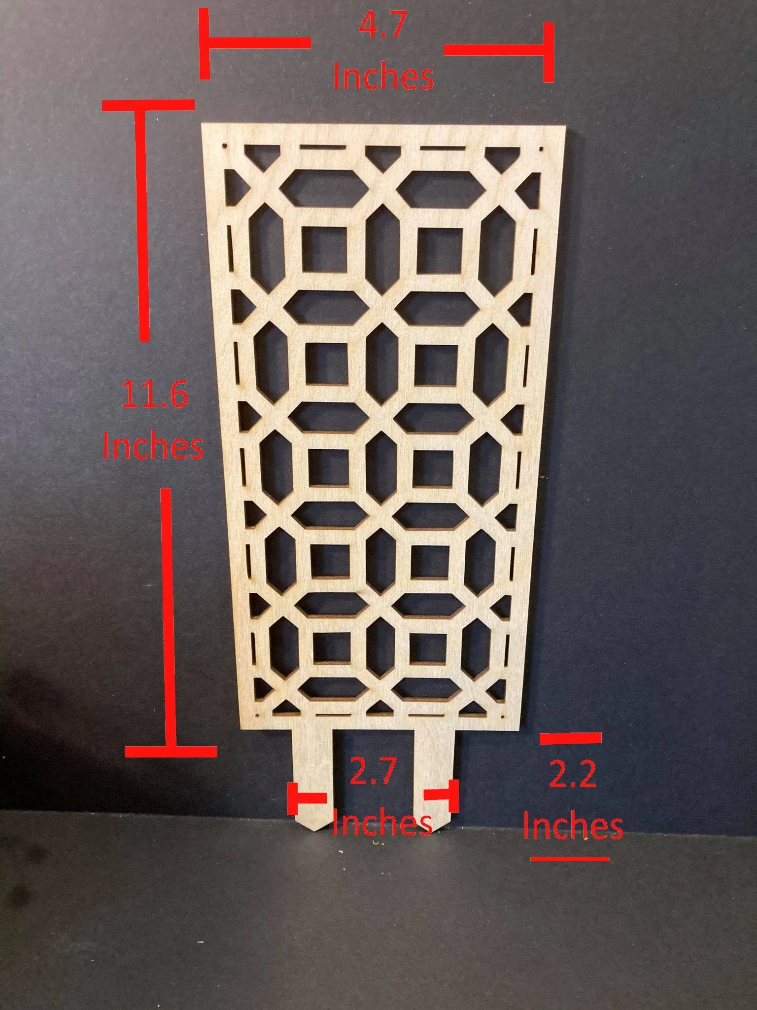 Square Octagon | 1/4 Thick   | Support Beautiful Trellis  |  Plant Trellis | FAST SHIPPING |  Houseplant Trellis |  | Insured Shipping
