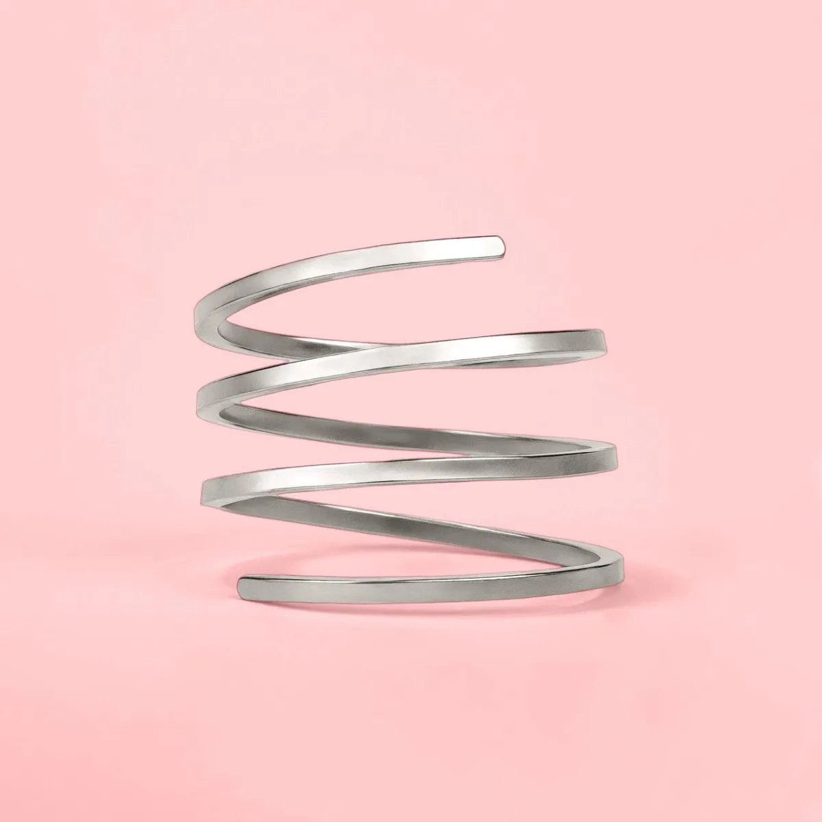 Square Spiral Bypass Ring