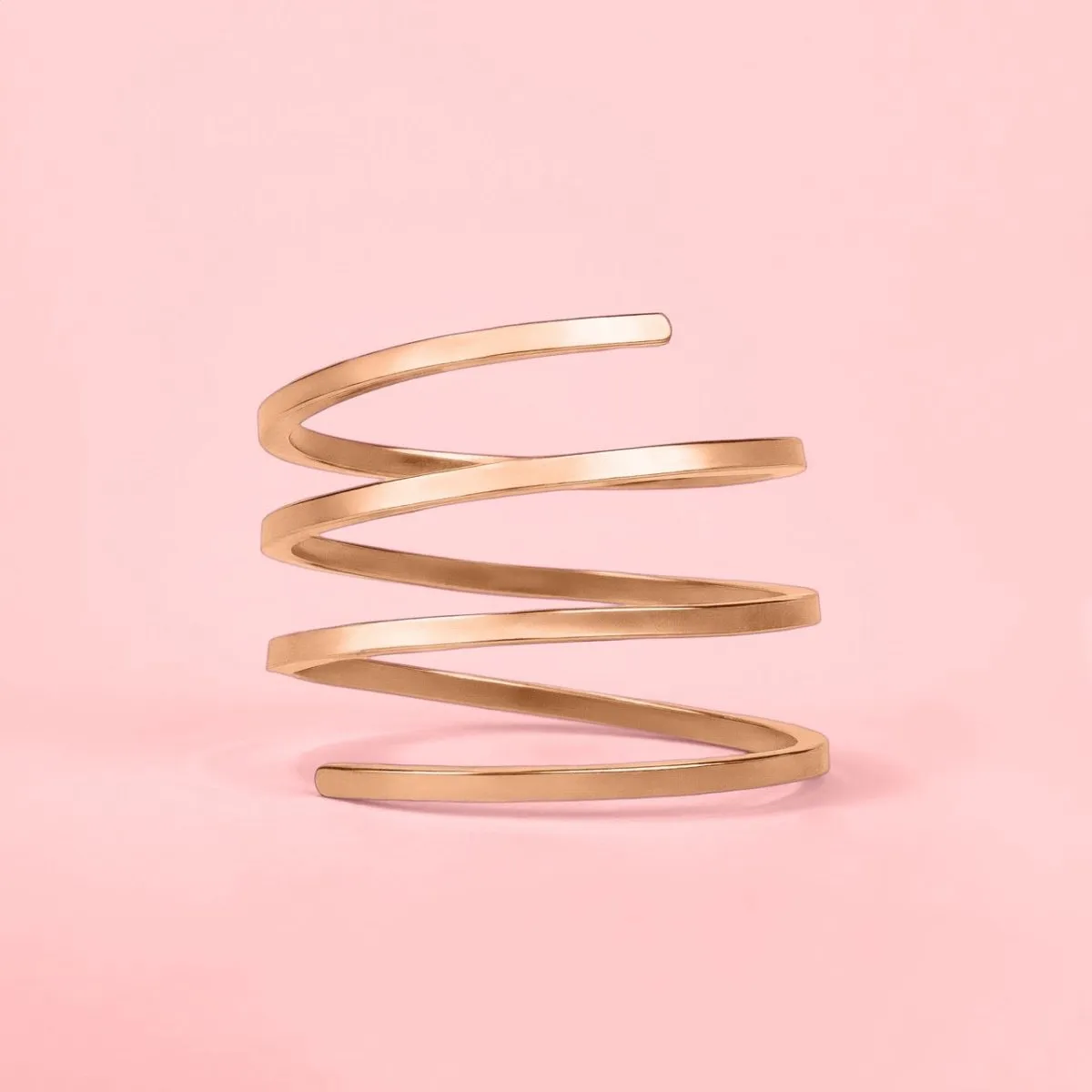 Square Spiral Bypass Ring