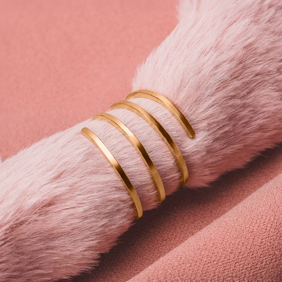 Square Spiral Bypass Ring