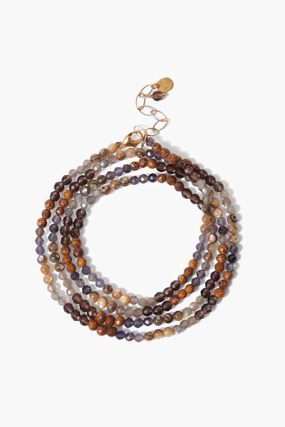 Step Naked Wrap Bracelet Abalone Mix