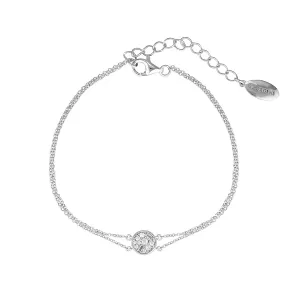 Sterling Silver Georgini Zirconia Mosaic Bracelet