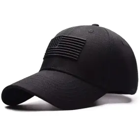 Tactical Baseball Caps w/ USA Flag