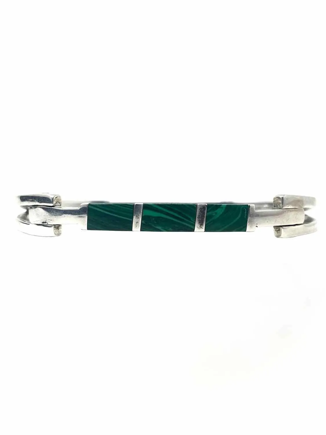 Taxco .925 Inlay Malachite Bracelet