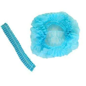 Themisto - built with passion Disposable Bouffant Caps for Surgical, Restaurants & Home Use, 100 Pieces, (Blue)