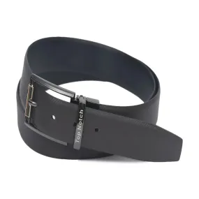 Top Notch Leather Belt for Men Colour - Black /Dark Brown Reversible Italian Belt (TP0065)
