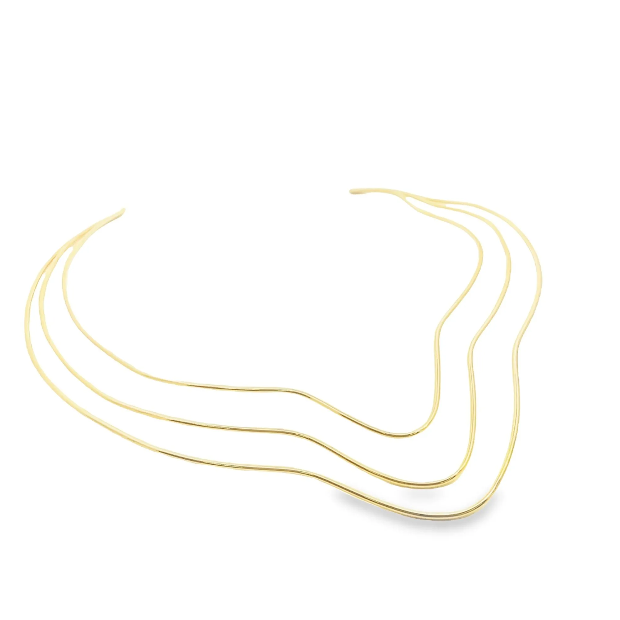 Triple Layer Wavy Choker (H211)