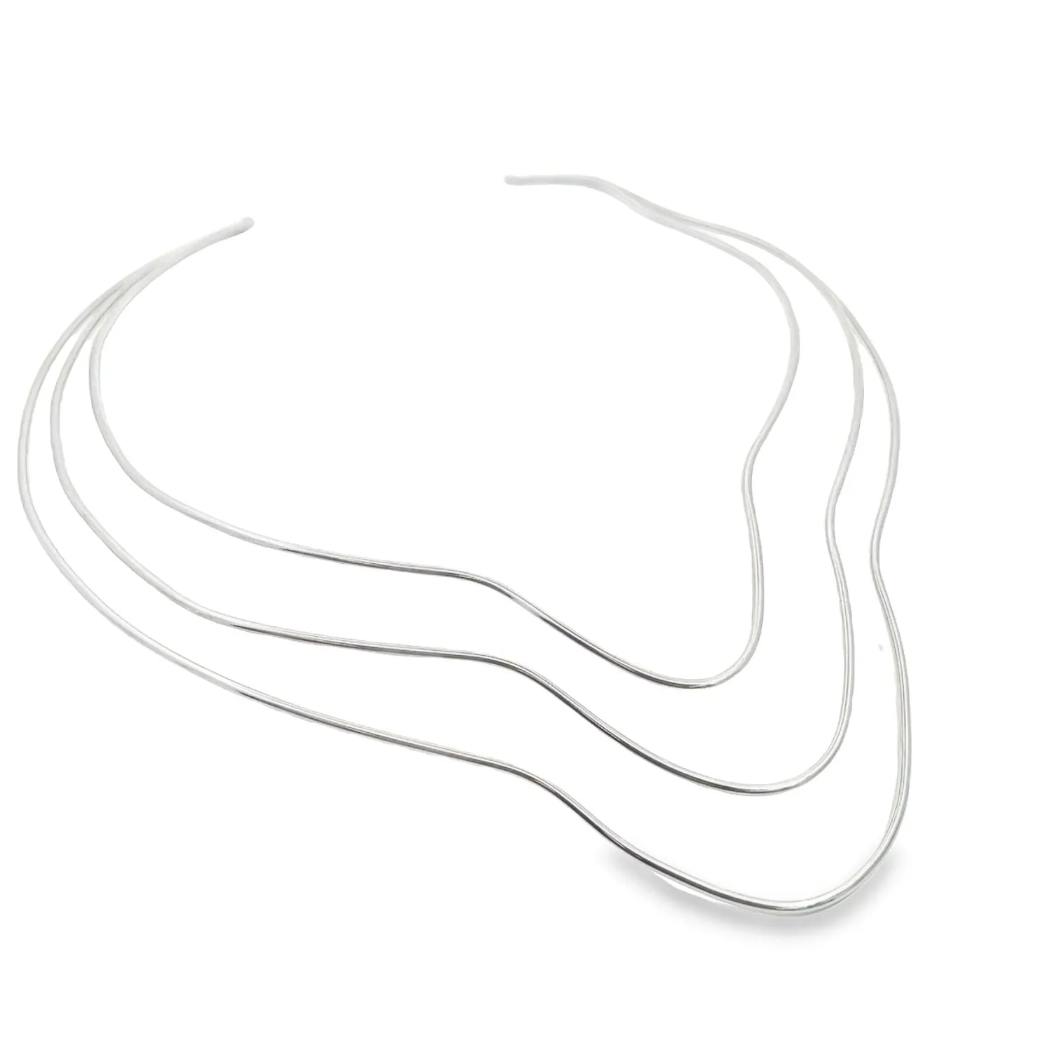 Triple Layer Wavy Choker (H211)
