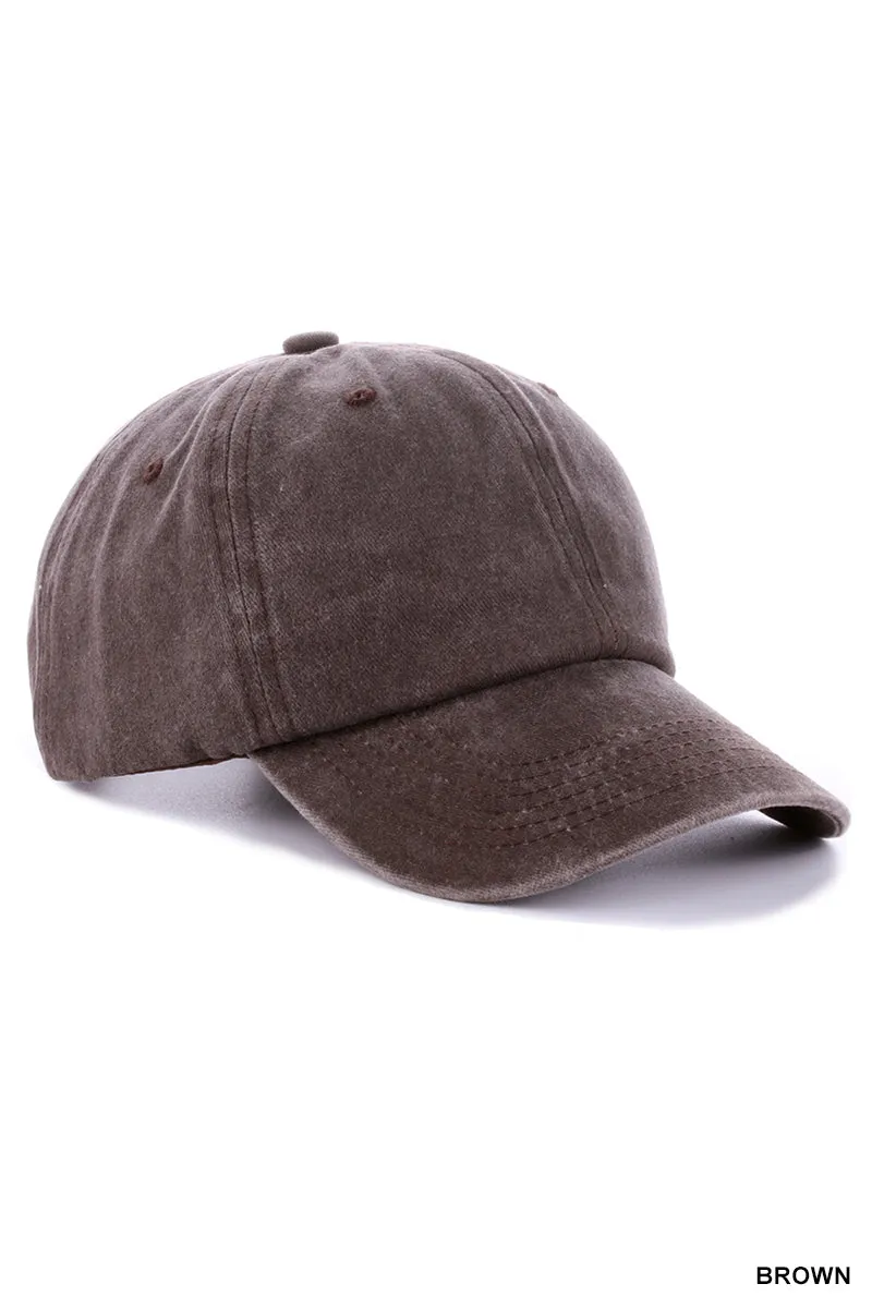 Vintage Washed Baseball Cap (5 Options)