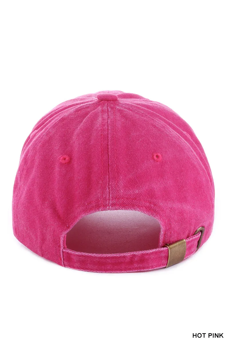 Vintage Washed Baseball Cap (5 Options)