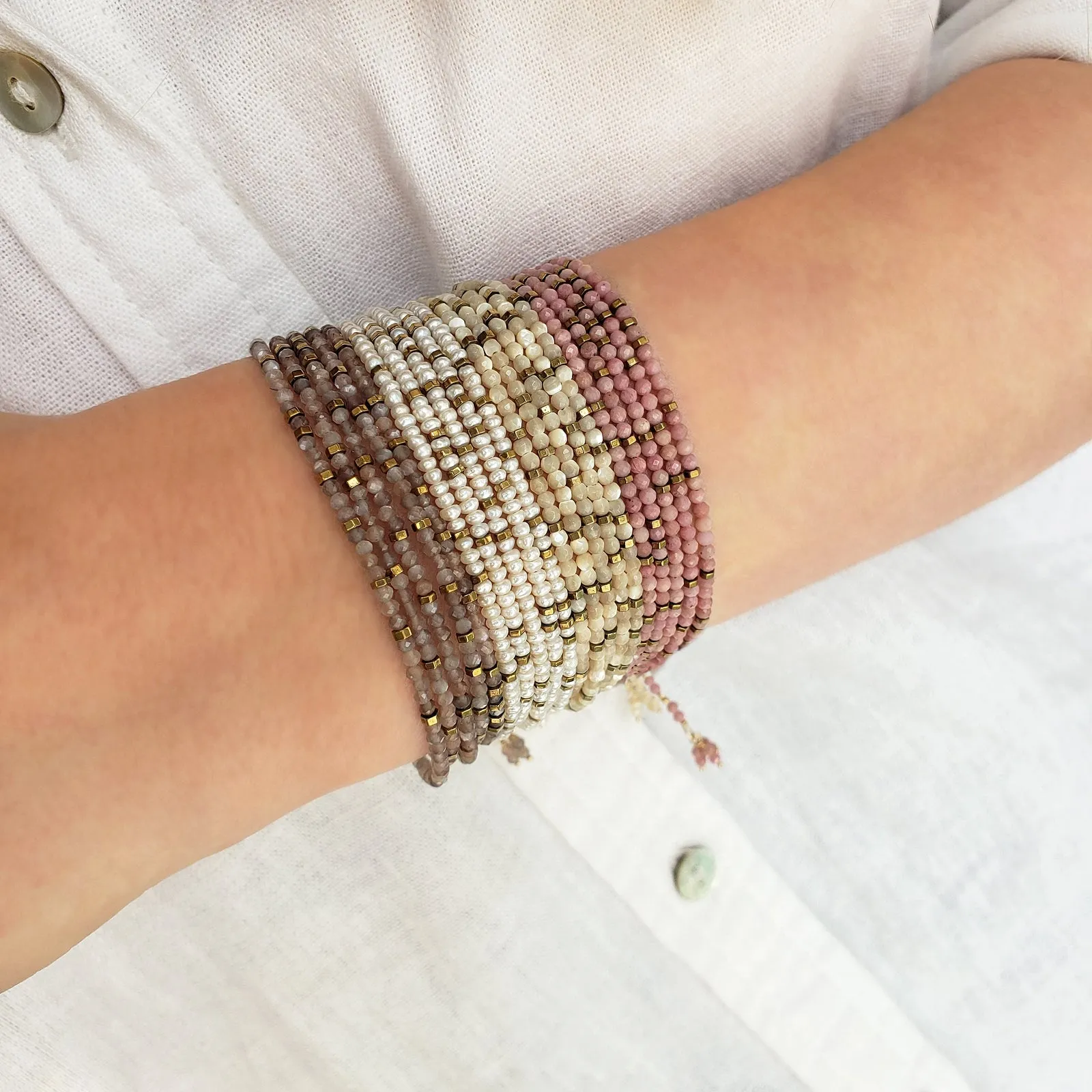 White Pearl Confetti Wrap